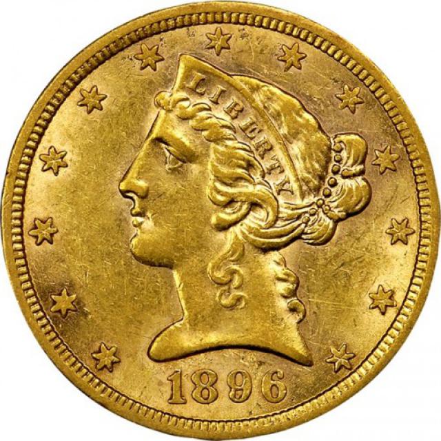 Монета Half Eagle, 5 доларів 1896, США, США