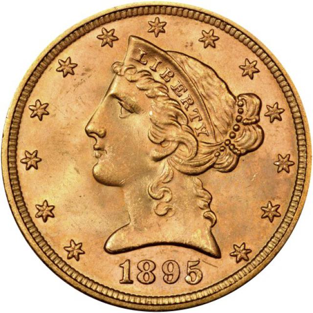 Монета Half Eagle, 5 доларів 1895, США, США