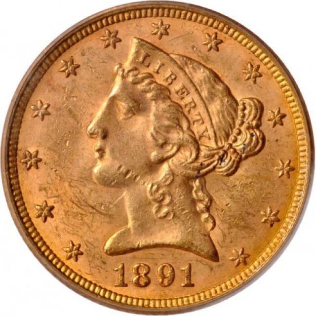 Монета Half Eagle, 5 доларів 1891, США, США