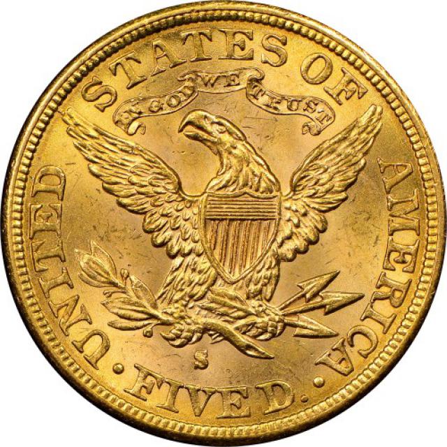 Монета Half Eagle, 5 доларів 1886, США, США