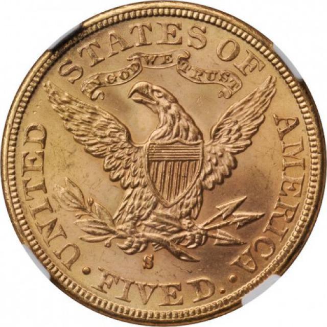 Монета Half Eagle, 5 доларів 1885, США, США