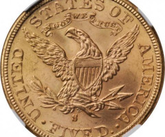 Монета Half Eagle, 5 доларів 1885, США, США