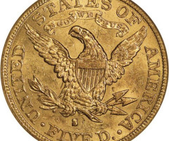 Монета Half Eagle, 5 доларів 1884, США, США