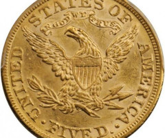 Монета Half Eagle, 5 доларів 1883, США, США
