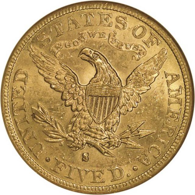 Монета Half Eagle, 5 доларів 1882, США, США