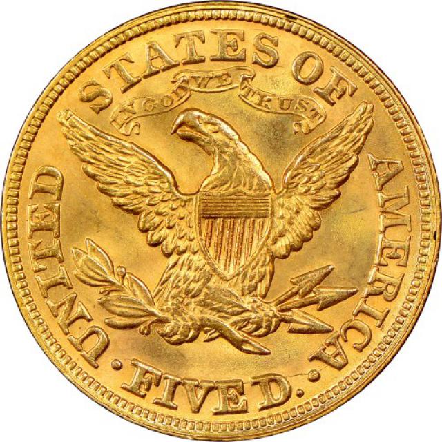 Монета Half Eagle, 5 доларів 1880, США, США