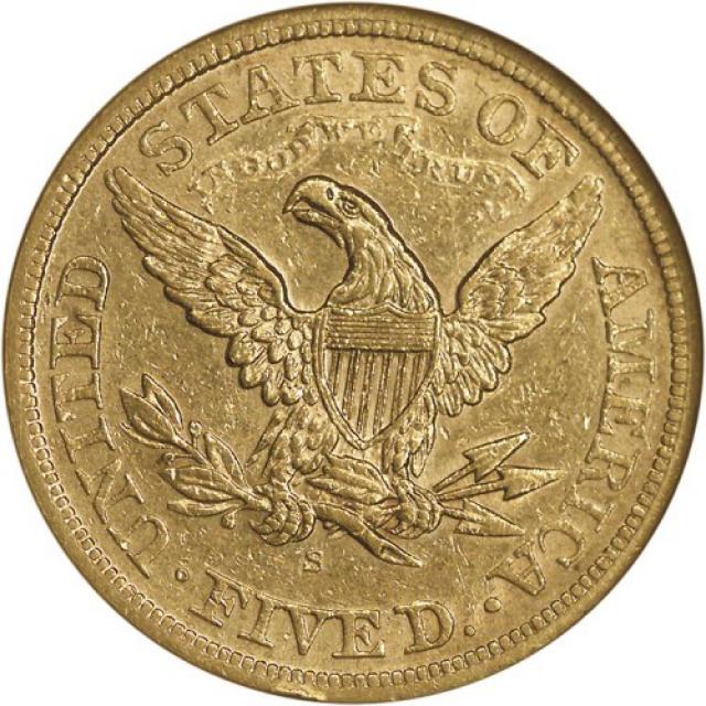 Монета Half Eagle, 5 доларів 1875, США, США