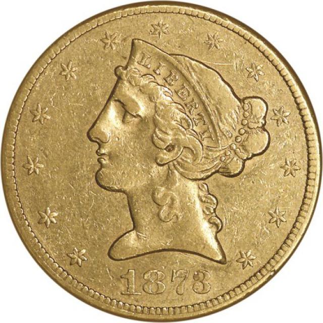 Монета Half Eagle, 5 доларів 1873, США, США