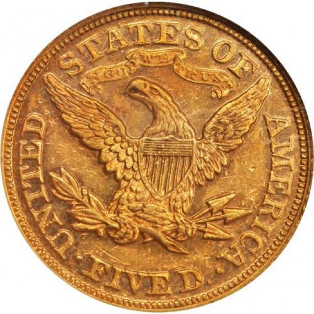 Монета Half Eagle, 5 доларів 1872, США, США