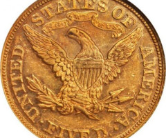 Монета Half Eagle, 5 доларів 1872, США, США