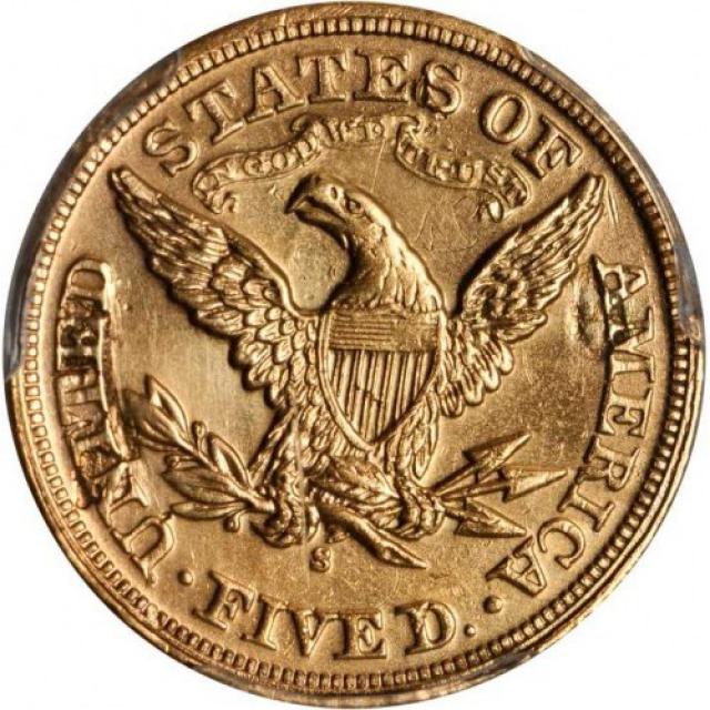 Монета Half Eagle, 5 доларів 1870, США, США