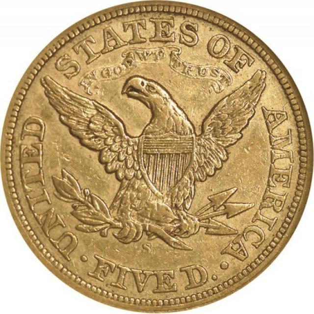 Монета Half Eagle, 5 доларів 1868, США, США