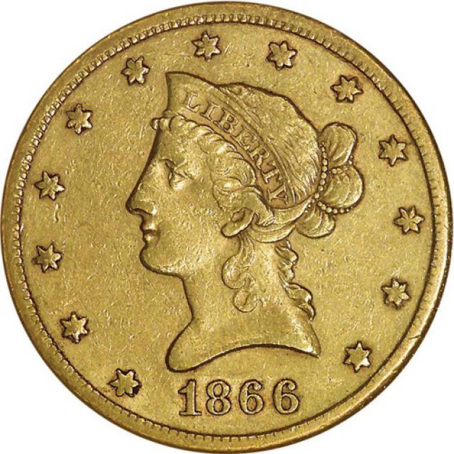 Монета Орел, 10 доларів 1866, США, США