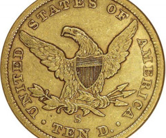 Монета Орел, 10 доларів 1866, США, США