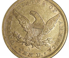 Монета Орел, 10 доларів 1864, США, США