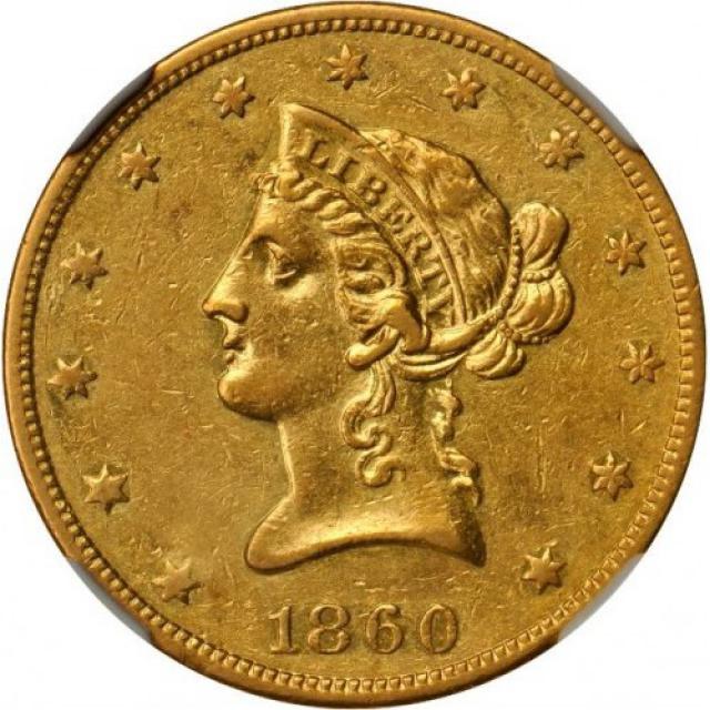 Монета Орел, 10 доларів 1860, США, США