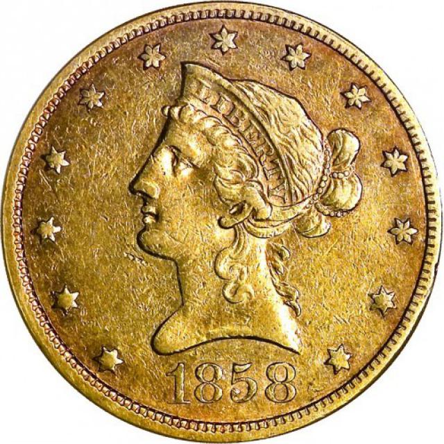 Монета Орел, 10 доларів 1858, США, США