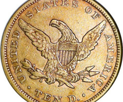 Монета Орел, 10 доларів 1858, США, США