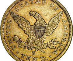Монета Орел, 10 доларів 1857, США, США