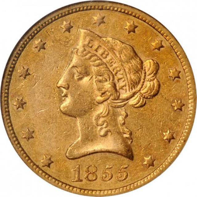Монета Орел, 10 доларів 1855, США, США