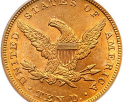 Монета Орел, 10 доларів 1854, США, США