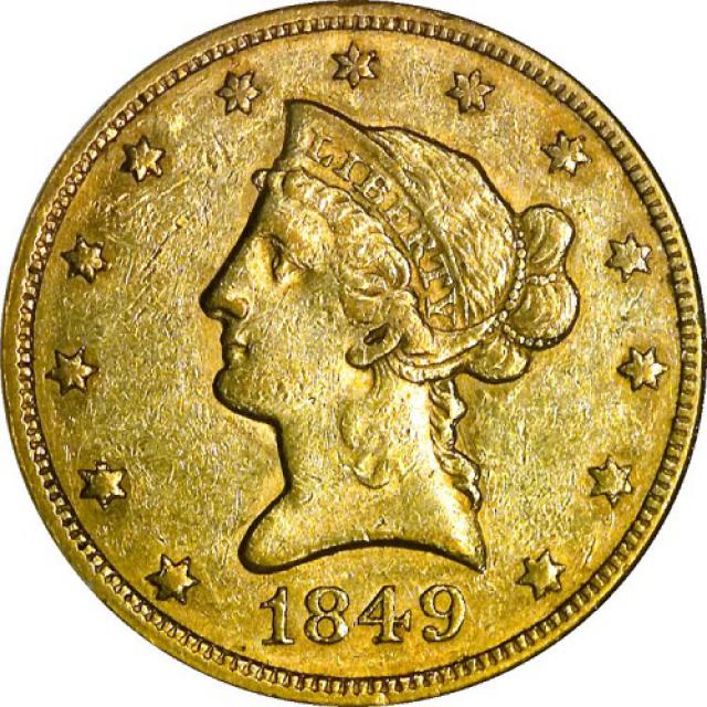 Монета Орел, 10 доларів 1849, США, США
