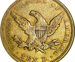 Монета Орел, 10 доларів 1849, США, США