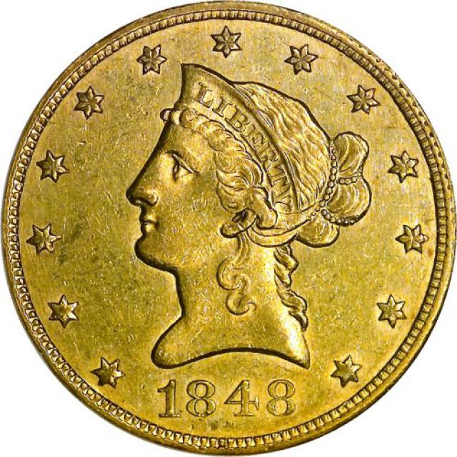 Монета Орел, 10 доларів 1848, США, США