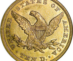 Монета Орел, 10 доларів 1848, США, США