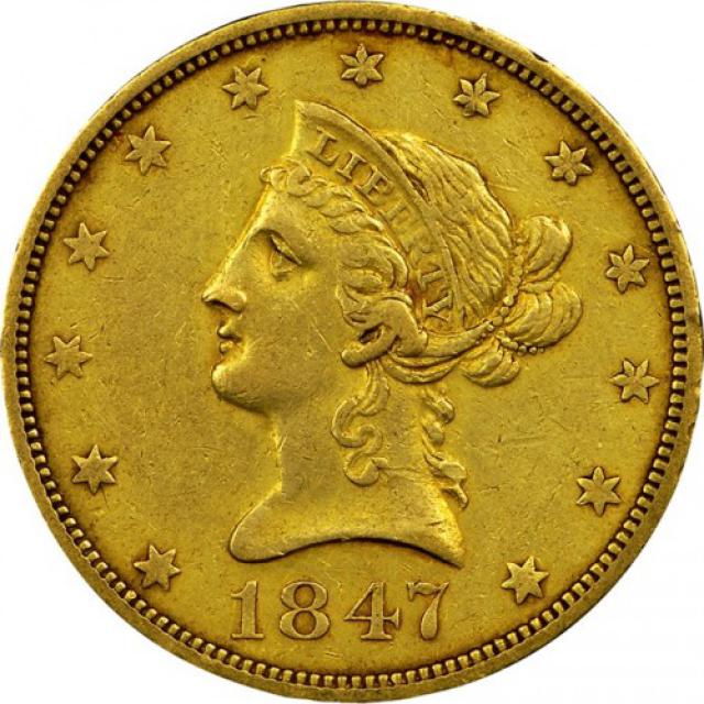 Монета Орел, 10 доларів 1847, США, США