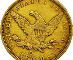 Монета Орел, 10 доларів 1847, США, США
