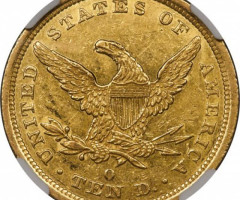 Монета Орел, 10 доларів 1844, США, США