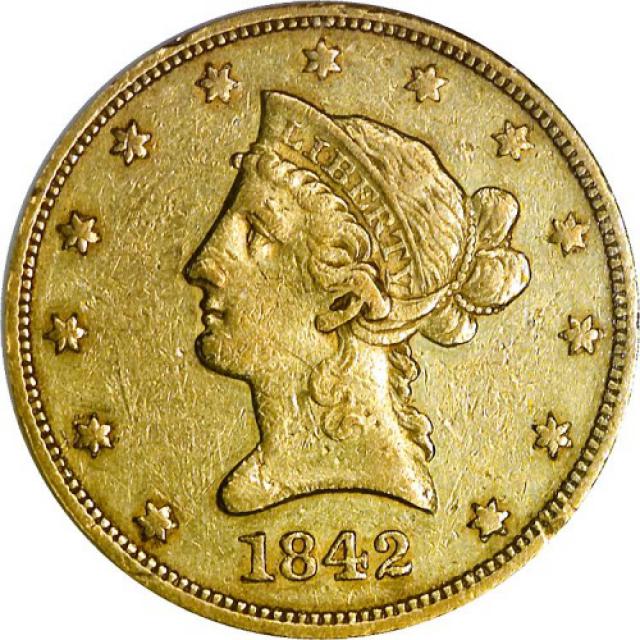 Монета Орел, 10 доларів 1842, США, США