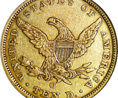 Монета Орел, 10 доларів 1842, США, США