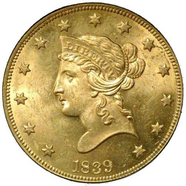 Монета Орел, 10 доларів 1839, США, США