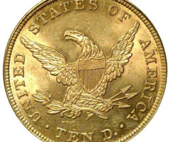 Монета Орел, 10 доларів 1839, США, США