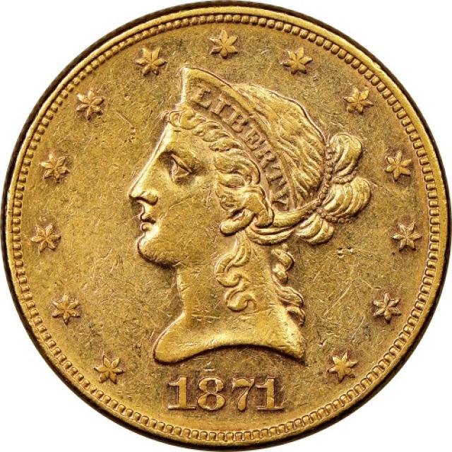 10 доларів 1871, США, США