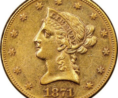 10 доларів 1871, США, США