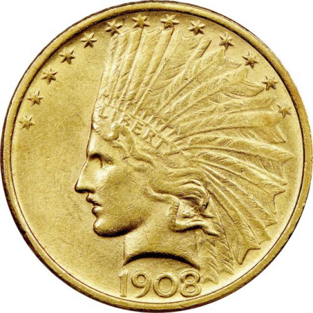 Монета Indian Head - Eagle, 10 доларів 1908, США, США