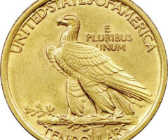 Монета Indian Head - Eagle, 10 доларів 1908, США, США