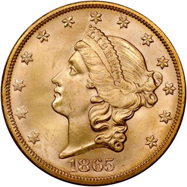Монета Подвійний орел, 20 доларів 1865, США, США