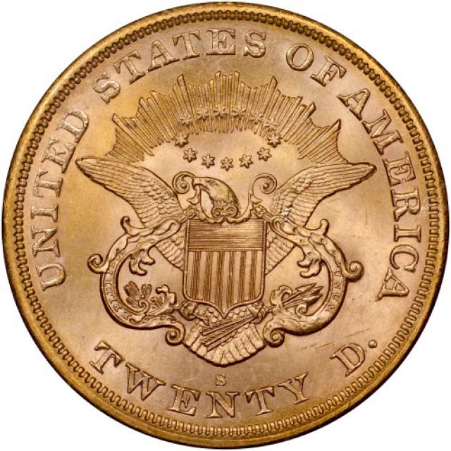 Монета Подвійний орел, 20 доларів 1865, США, США