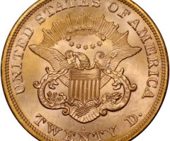 Монета Подвійний орел, 20 доларів 1865, США, США