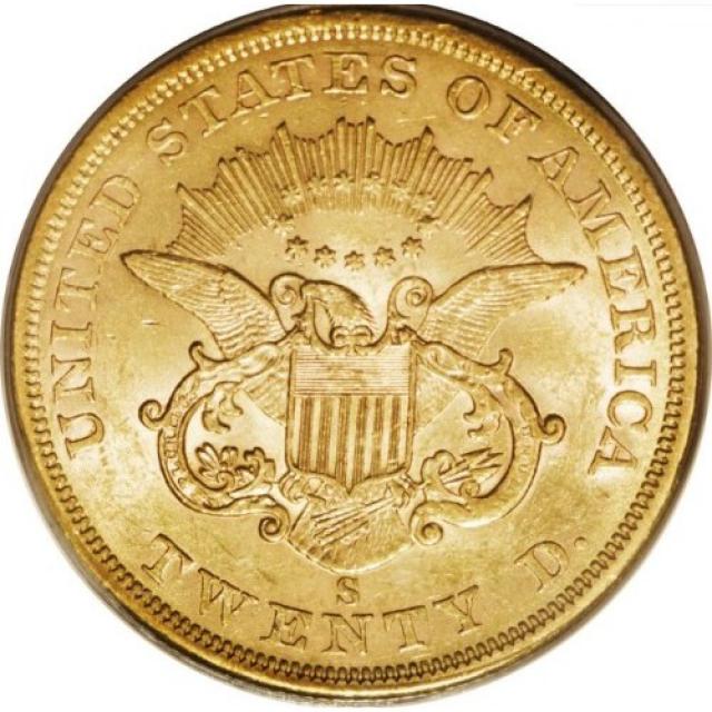 Монета Подвійний орел, 20 доларів 1862, США, США