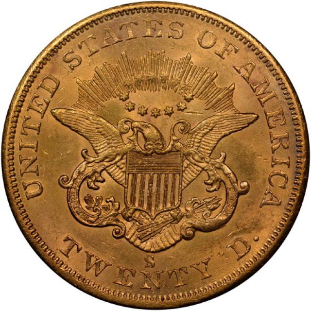 Монета Подвійний орел, 20 доларів 1860, США, США