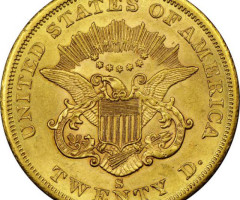 Монета Подвійний орел, 20 доларів 1859, США, США