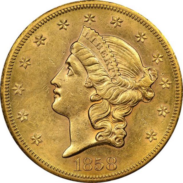 Монета Подвійний орел, 20 доларів 1858, США, США