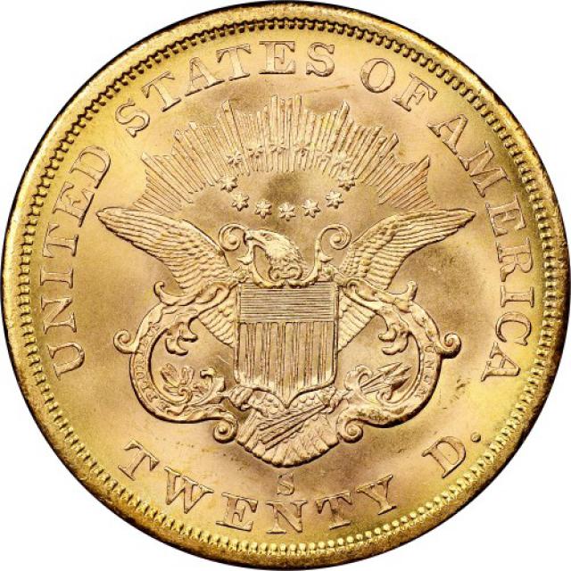 Монета Подвійний орел, 20 доларів 1857, США, США