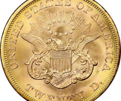 Монета Подвійний орел, 20 доларів 1857, США, США