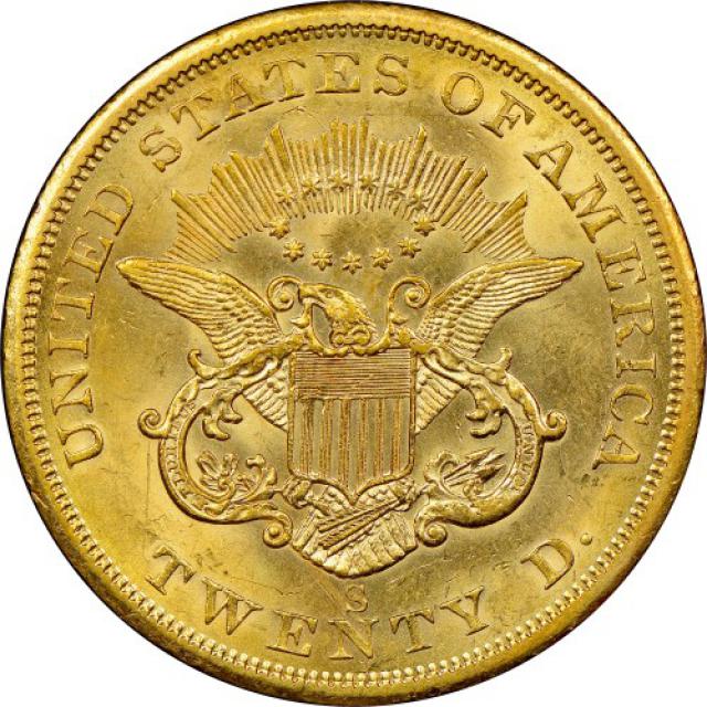 Монета Подвійний орел, 20 доларів 1856, США, США